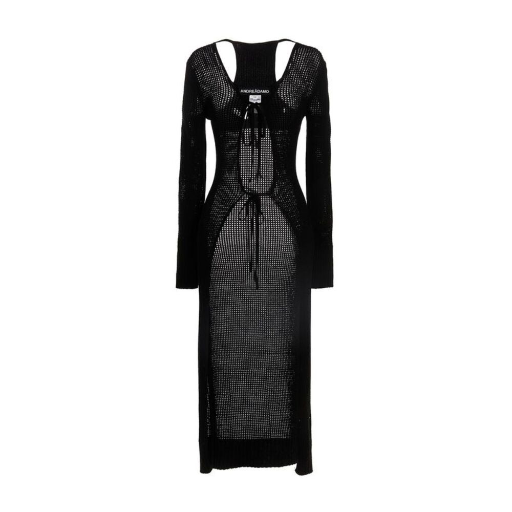 Andreādamo Women Openwork Long Cardigan